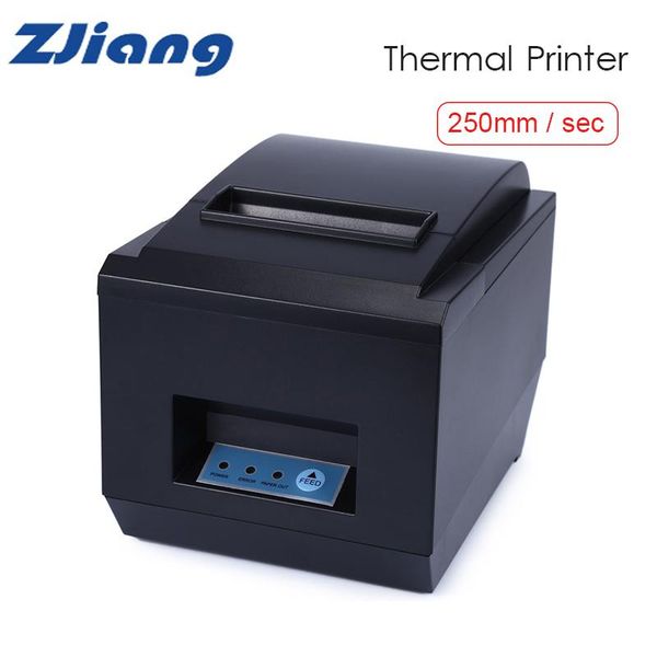 

printers zjiang zj-8250 receipt thermal printer 80mm paper rolls high-speed 250mm/s supports esc/ line printing
