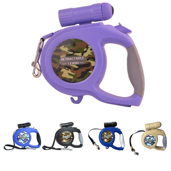 

dog collars & leashes led 5m 40kg large retractable leash abs material big pet automatic lead