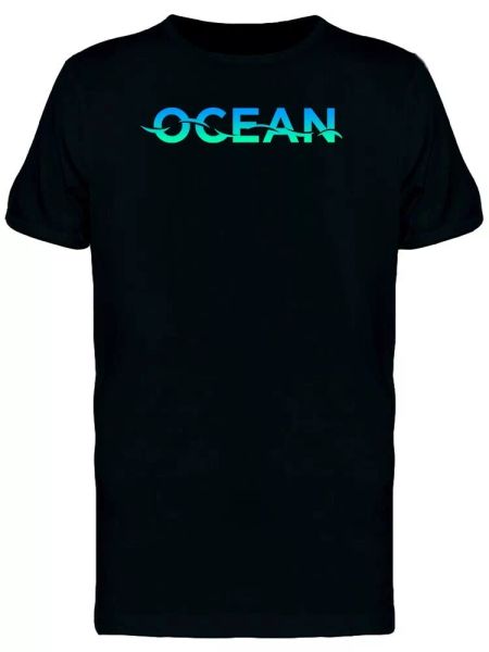 

neon ocean men's tee -image by shutterstock, White;black