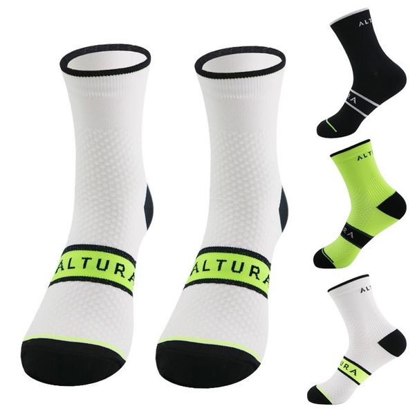 

sports socks men training non slip cycling hiking, Black
