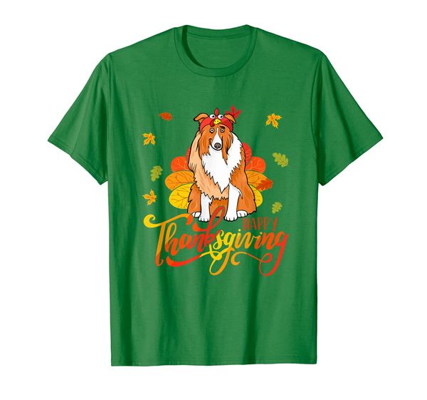 

happy thanksgiving sheltie dog lover gift t-shirt, White;black