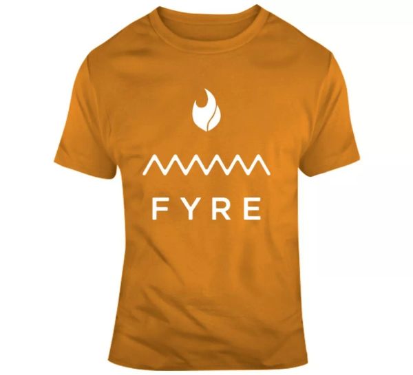 

fyre island doc parody log t shirt, White;black