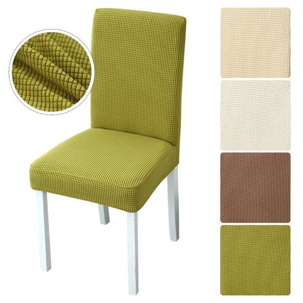 

chair covers plaid polar fleece thickened elastic dining seat cover dust-proof stool protector spandex for banquet