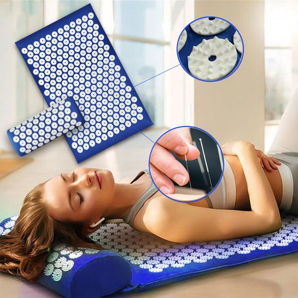 

kuznetsovs applicator massage yoga mat acupressure relieve stress back body pain spike mat acupuncture mat pranamat