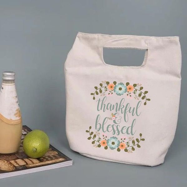 

storage bags portable lunch for women cooler bento box tote thermal insulated travel picnic school food pouch thanksgiving gifts