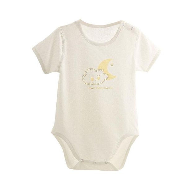 

rompers 1set bodysuits born baby gift for boys & girls 4-size options outfits short sleeves soft cotton, Blue
