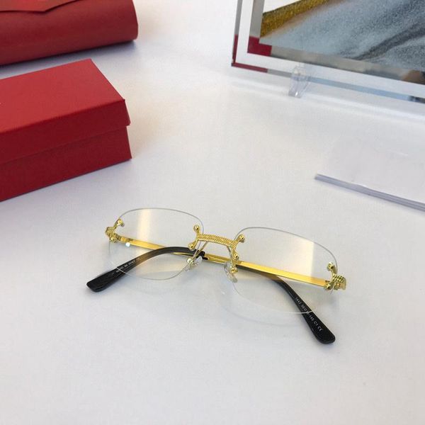 

sunglasses frameless oval classic men's reflective blue lenses ct1442 women's fashion glasses, White;black