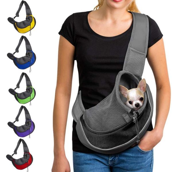 

cat carriers,crates & houses pet dog sling carrier breathable travel safe bag puppy kitten outdoor mesh oxford single comfort handbag tote p