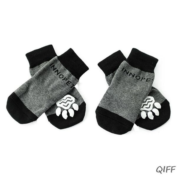 

dog apparel non-slip socks knitted pet puppy shoes print protection supplies