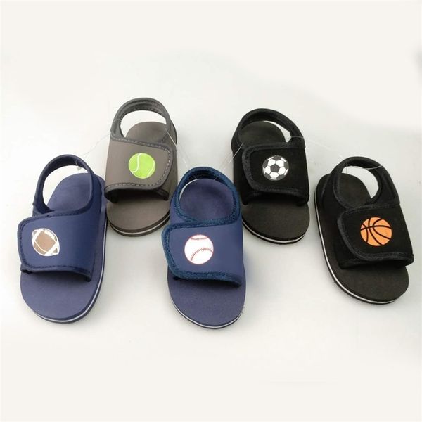 

new summer baby sandals for boys and girls adjustable velcro small batch, Black;red