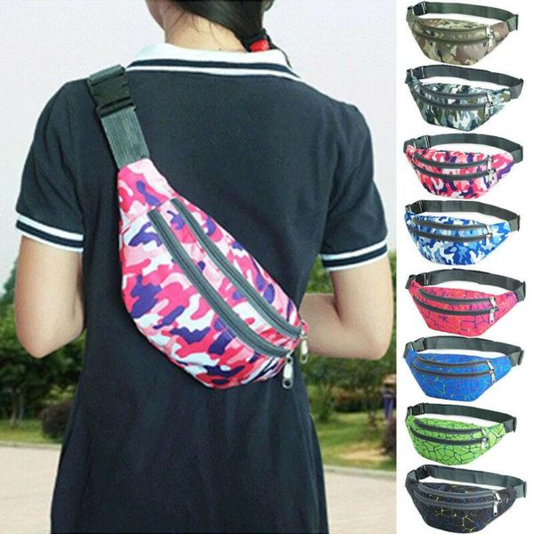 

travel bum bag for women bumbag waist money belt passport wallet zipped security pouch bags men camouflage packs