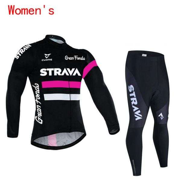 

autumn long sleeve women cycling sets female bike clothes sports wear winter clothing jersey racing, Black;blue