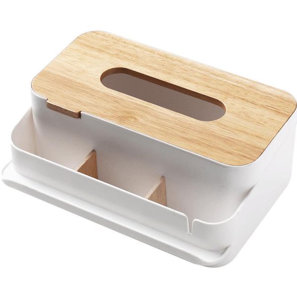 

tissue boxes & napkins rectangular wooden remote control for household paper towels