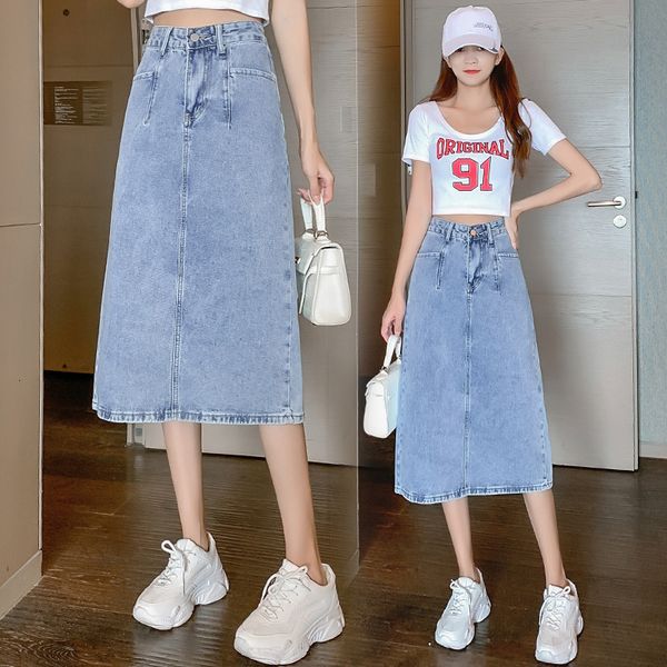 

skirts 150 small denim women's xxs / xs medium length a-line skirt summer, Black