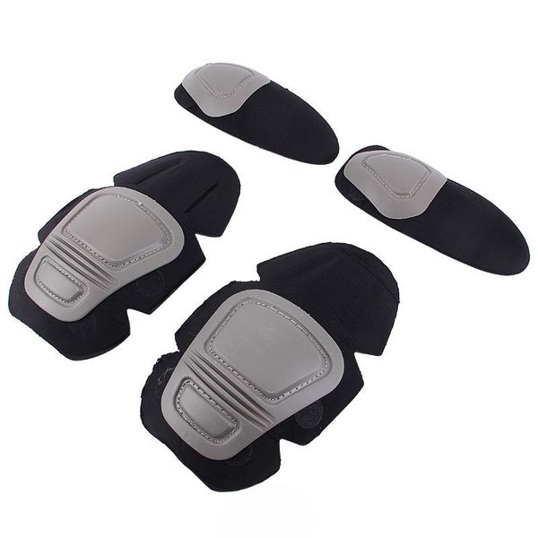 

elbow & knee pads coyoco tactical g2 g3 frog suit support paintball kneepad interpolated protector set, Black;gray