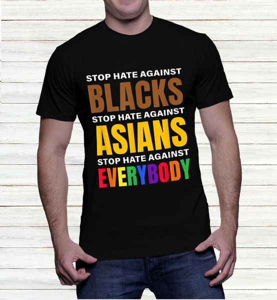

shate against blacks, asians and everybody else t-shirt, White;black