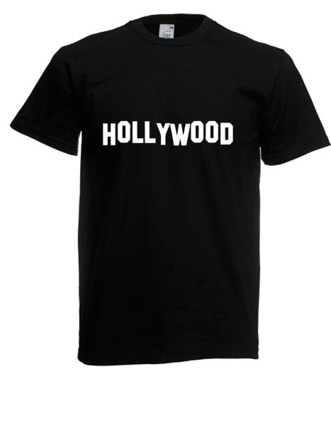 

mens t-shirt hollywood i spells i fun i funny until 5xl, White;black
