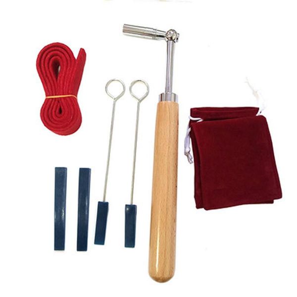 

smart electric toothbrush universal tuning tool for piano wrench fork rubber rod accessories six-piece set