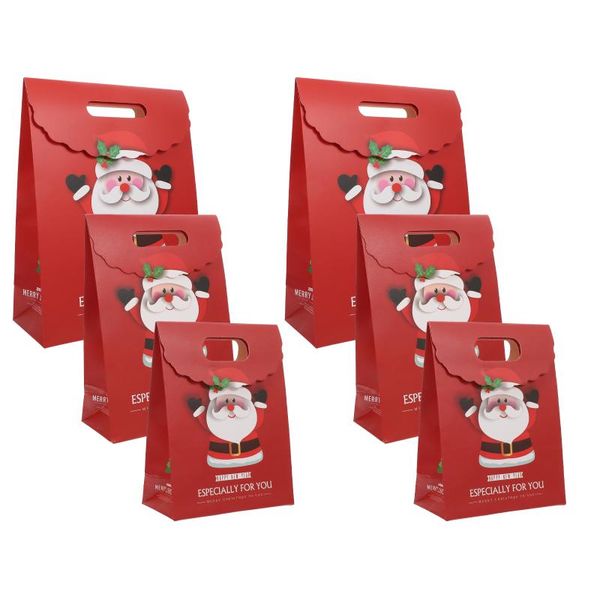 

gift wrap 6pcs handheld xmas wrapping bag lovely paper storage pouch