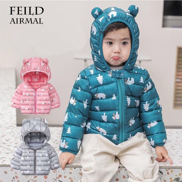 

feild airmal baby girls boys parka light kids jacket hooded coat winter children spring fall toddler outerwear clothes, Blue;gray