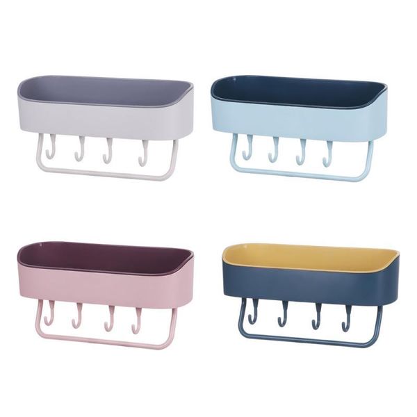 

bathroom shelves simple punch-wall hanging drain rack home accessory