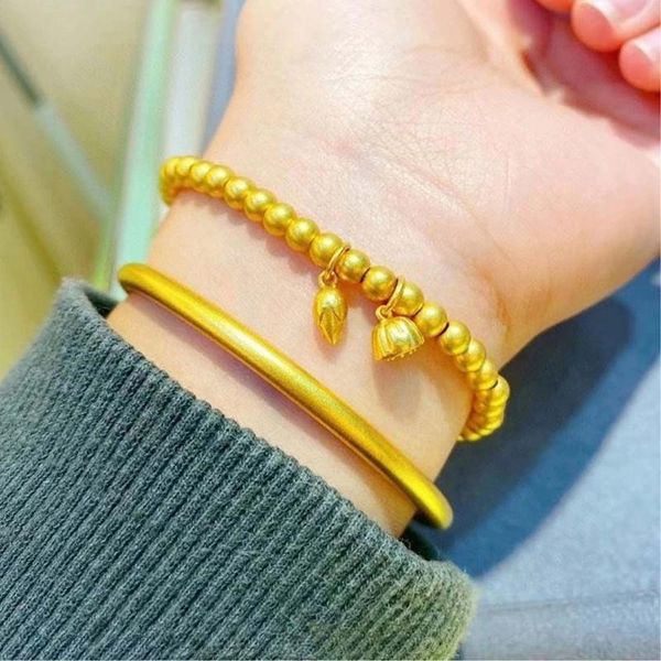 

link, chain ancient law heritage sand gold frosted bracelet handmade adjustable bohemian vintage ethnic tribal jewelry gift, Black