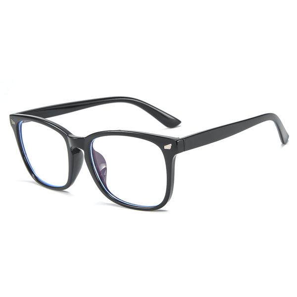 

19220 classic meter nail men's and women's versatile flat lens fashion sun glass c7xt, White;black