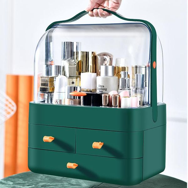 

storage boxes & bins cosmetic container box drawer type dustproof shelf deskorganizer skin care products dressing table rack