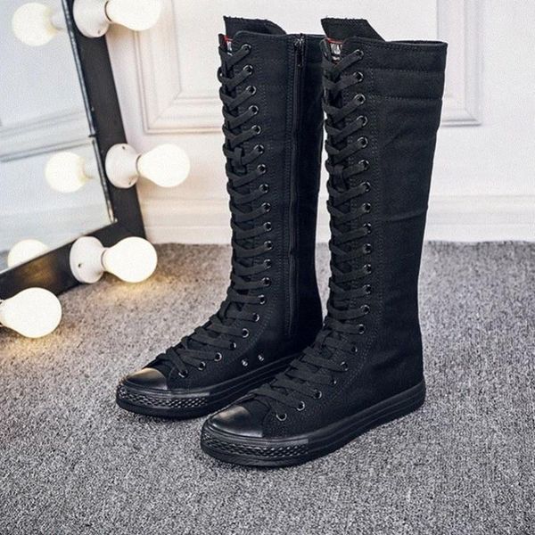 

boots women zipper long boot ladies winter, Black