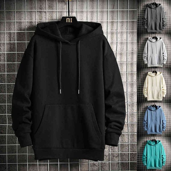 

men's hoodies & sweatshirts 11colors autumn men pullover hoody sweatshirt s-5xl ze7e, Black