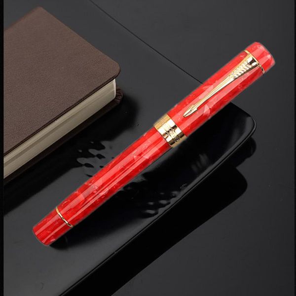 

fountain pens jinhao 100 acrylic resin pen 2 red iridium m/f/small bent nib writing gift for business office