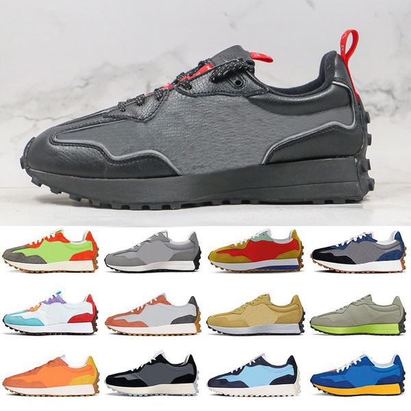 

327 mens running shoes og fashion classic black grey navy white pride burgundy sky blue platform 327s men women trainer zapatos sports sneak