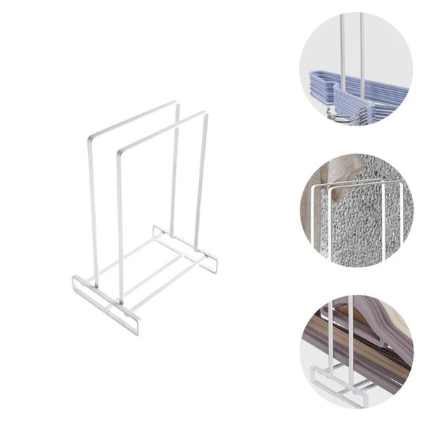

hooks & rails multifunctional iron art shelf hanger storage organizer wardrobe rack