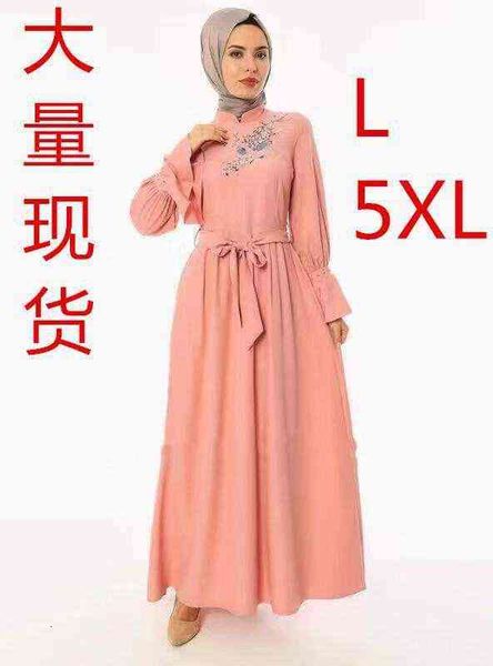 

casual dresses straight dubai embroidered muslim women's arab f9082, Black;gray