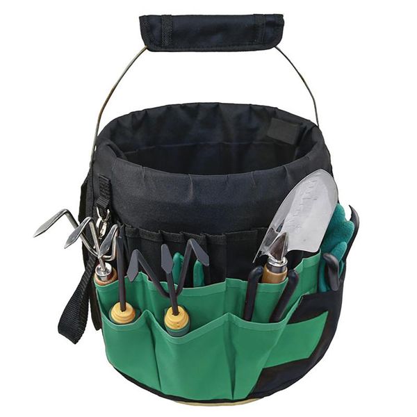

storage bags bucket bag planting tool organizer with 42 pockets gardening red green garden