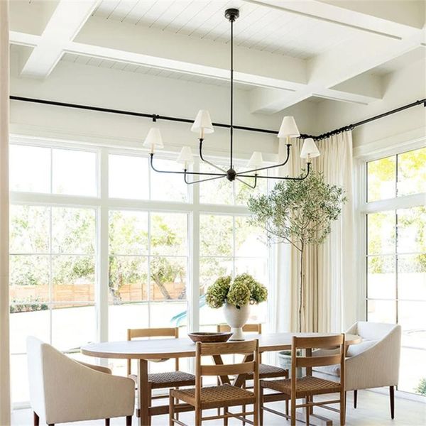 

chandeliers 6 lights american minimalist chandelier danish creative personality fashion art study bedroom dining room hanging lamp