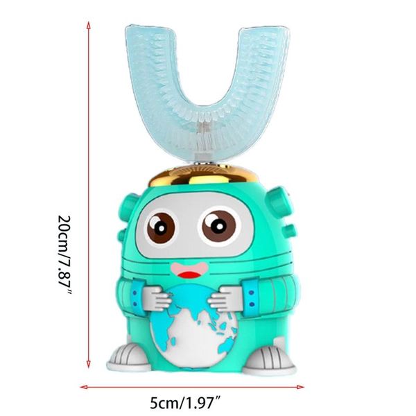 

smart electric toothbrush m2ee u shaped silicone 360 automatic for kids toddler intelligent energy saving
