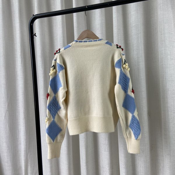 

women's sweaters wool coats argyle artisanal ball knitted or crocheted weaves short fall sweet sweatshirt women's jacket rsbh, White;black