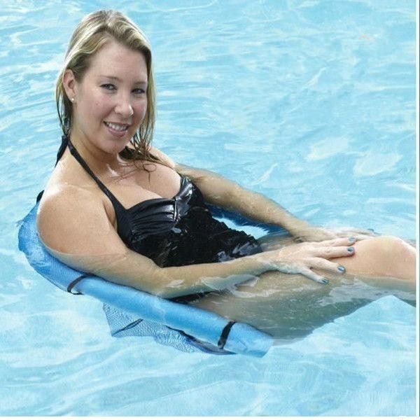 

swimming net chair, floating pool noodle seat, tubes with seat camp furniture