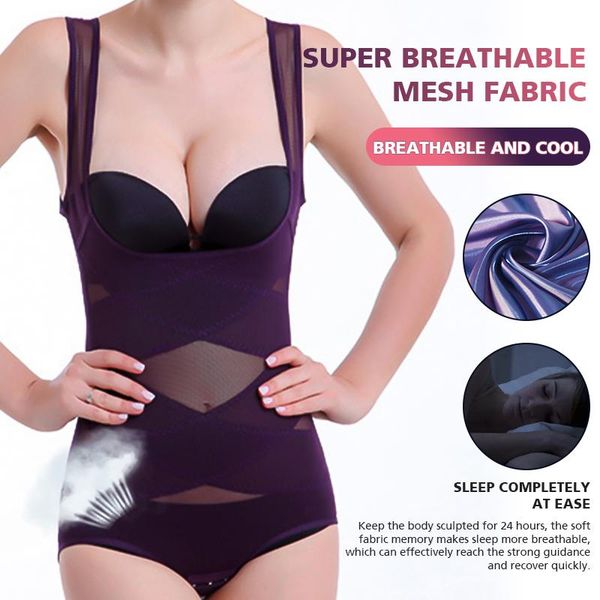 

women's shapers bodysuit body shaper shapewear tummy control panty high waist trainer plus corset abdomen seamless, Black;white