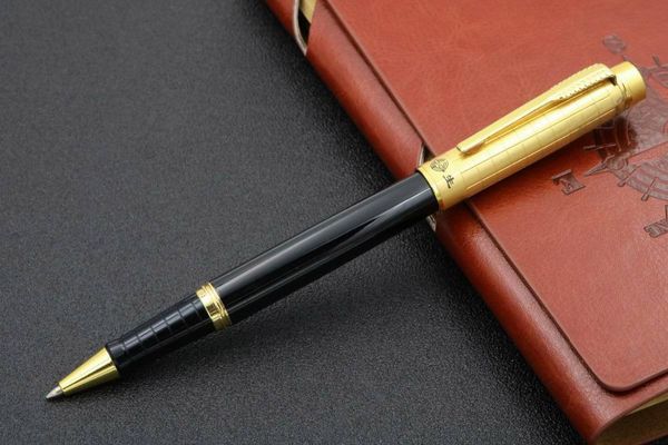 

gift metal pen golden rollerball ballpoint pens, Blue;orange