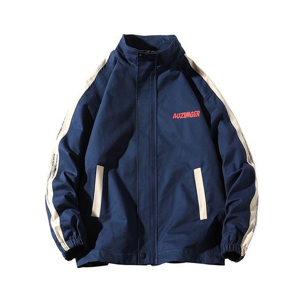 

men's jackets casual jacket spring autumn windproof harajuku zipper windbreaker streetwear hip hop loose fit male, Black;brown