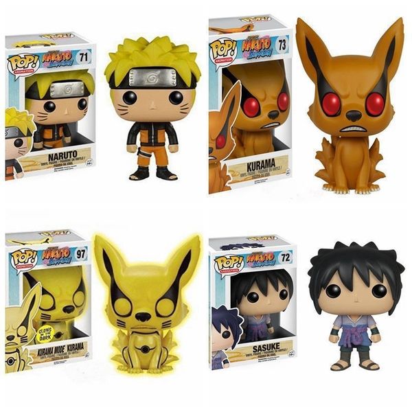 

Naruto Funko pop Sasuke demon fox nine tail Q boxed hand-made model