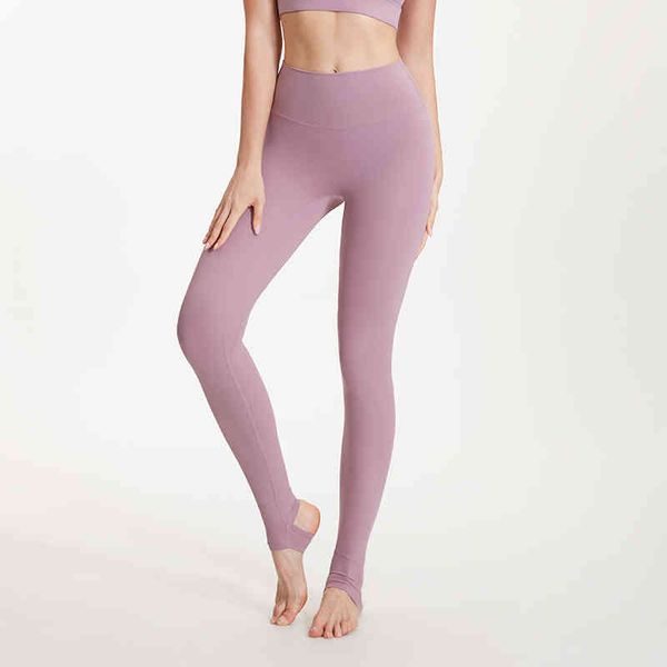 

women's high waist sports yoga pants fitness workout stirrup leggings tummy control leggins for female running gym