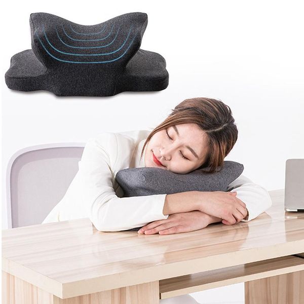 

pillow memory foam arched nap bedding sleeping headrest neck support cushions rest lunch break cervical health pillows