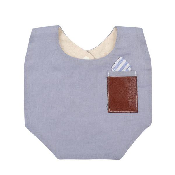 

baby feeding bibs cotton born gentleman cute burp cloth infant saliva towels boys girls bandana apron f62d & cloths