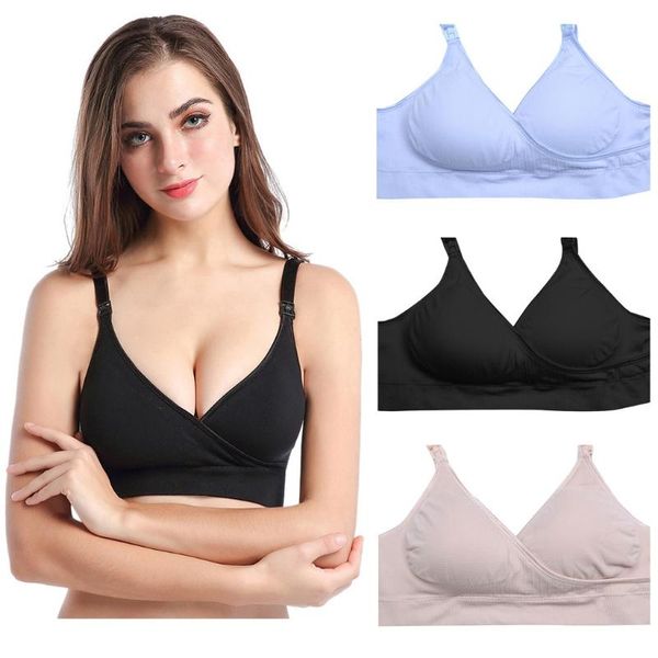 

maternity intimates telotuny women feeding nursing comfortable pregnant bra breastfeeding underwear woman #40, White