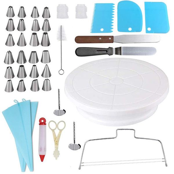 

baking & pastry tools 40 piece set cake turntable decorating mouth bag tool