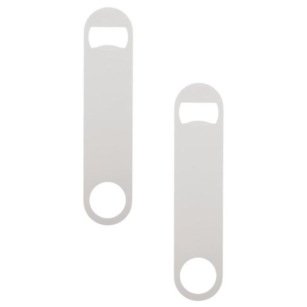 

keychains 2pcs blank beer cap lifter bottle opener diy thermal transfer, Silver