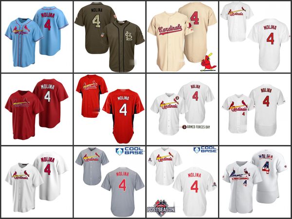 

st. louis cardinals men 4 yadier molina white women youthjersey, Black;red